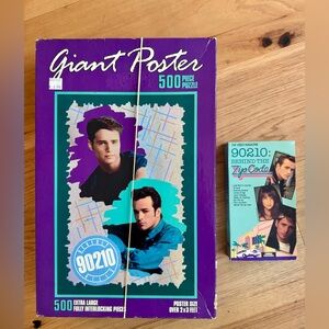 90210 Behind the Zipcode VHS and 90210 Giant Puzzle